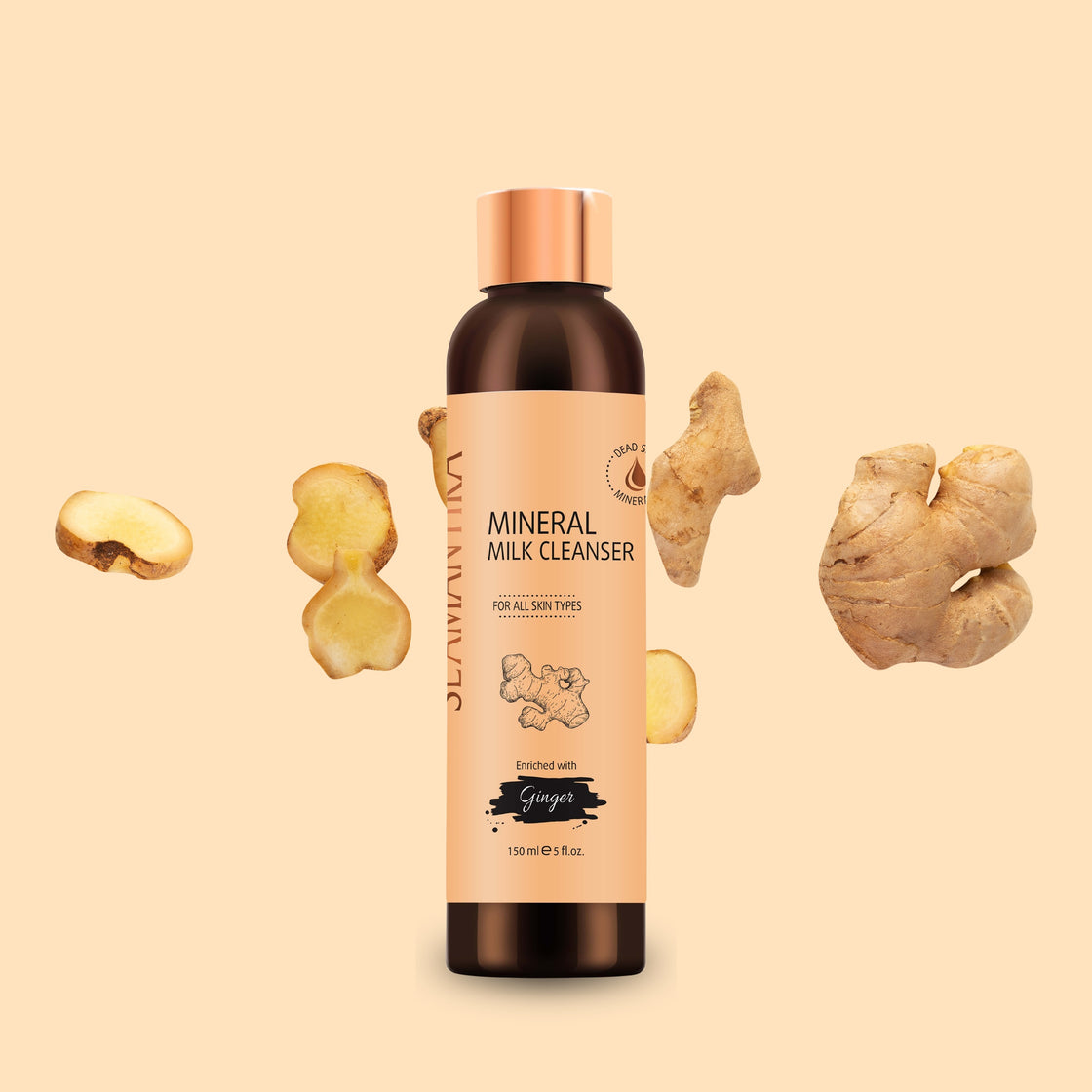 MINERAL MILK CLEANSER - GINGER ROOT EXTRACT