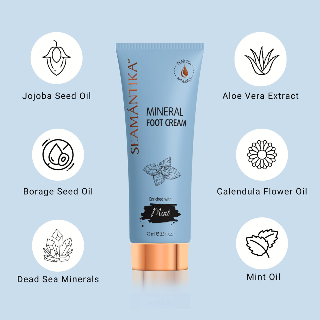 MINERAL FOOT CREAM - MINT OIL
