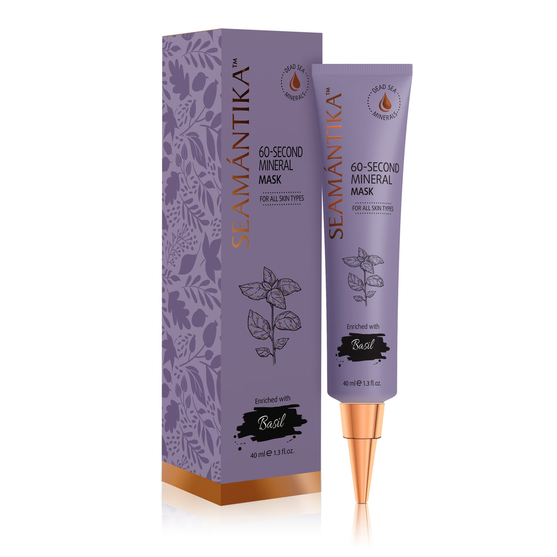60-SECOND MINERAL MASK - BASIL LEAF EXTRACT