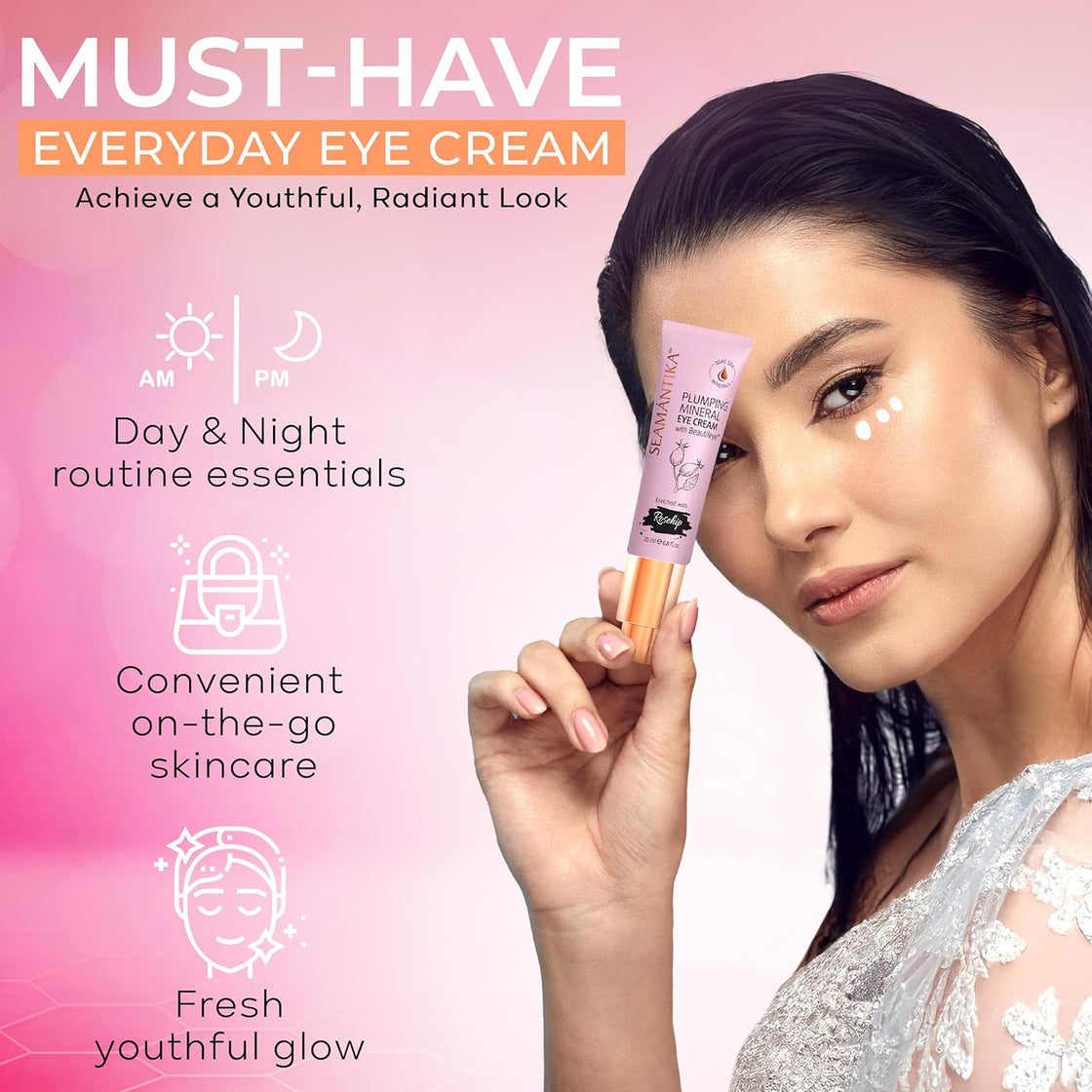 PLUMPING MINERAL EYE CREAM - ROSE HIP FRUIT OIL
