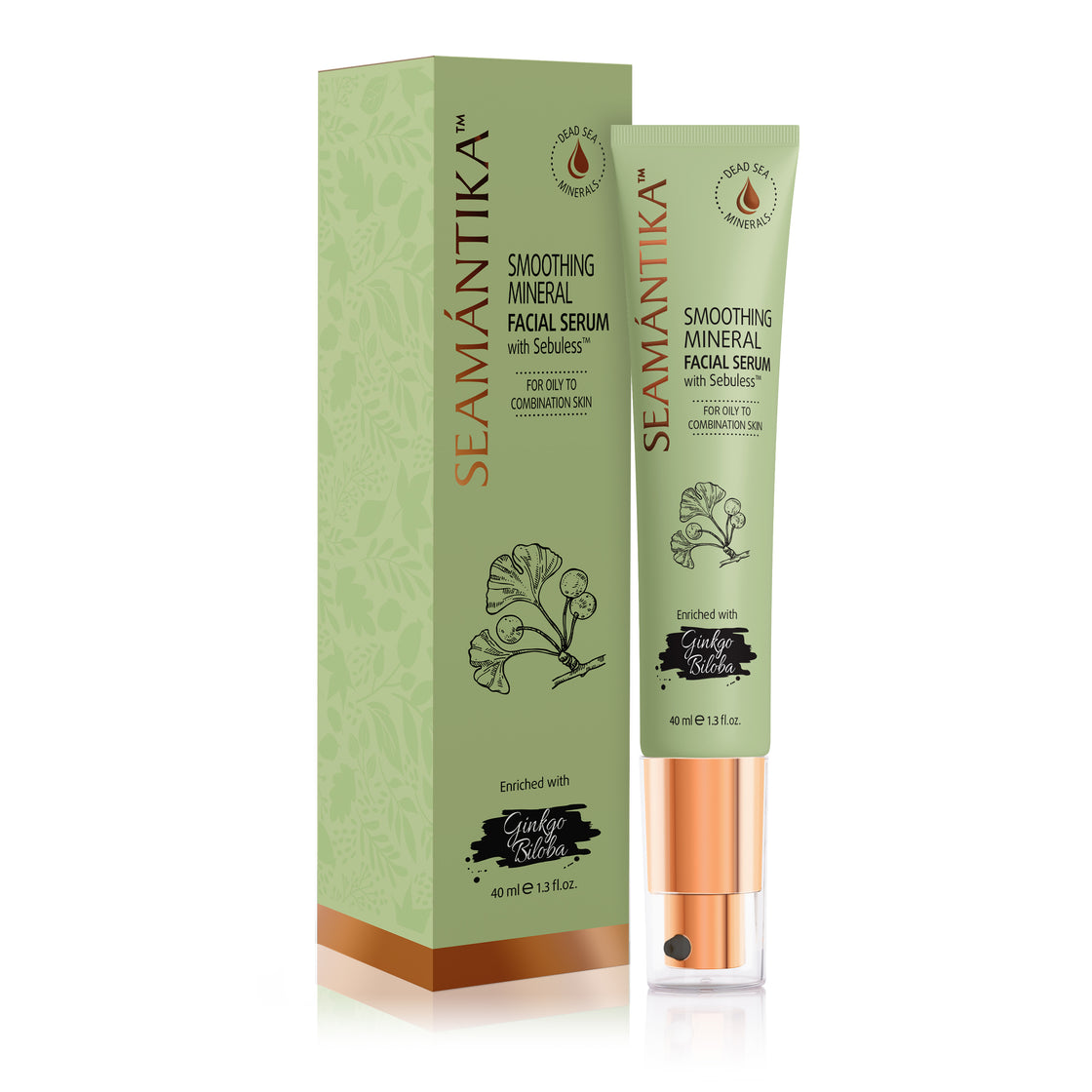 SMOOTHING MINERAL FACIAL SERUM - GINKGO BILOBA LEAF EXTRACT