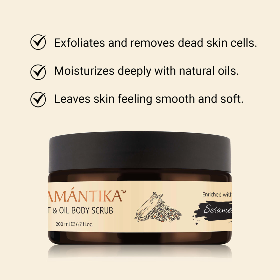 SALT & OIL BODY SCRUB - SESAME SEED OIL