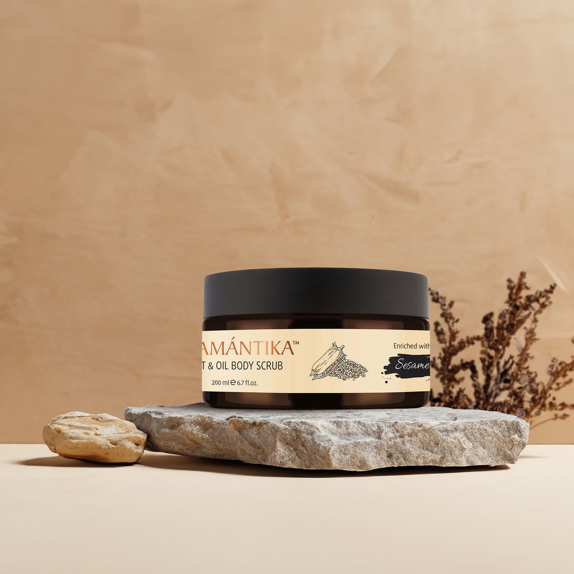SALT & OIL BODY SCRUB - SESAME SEED OIL