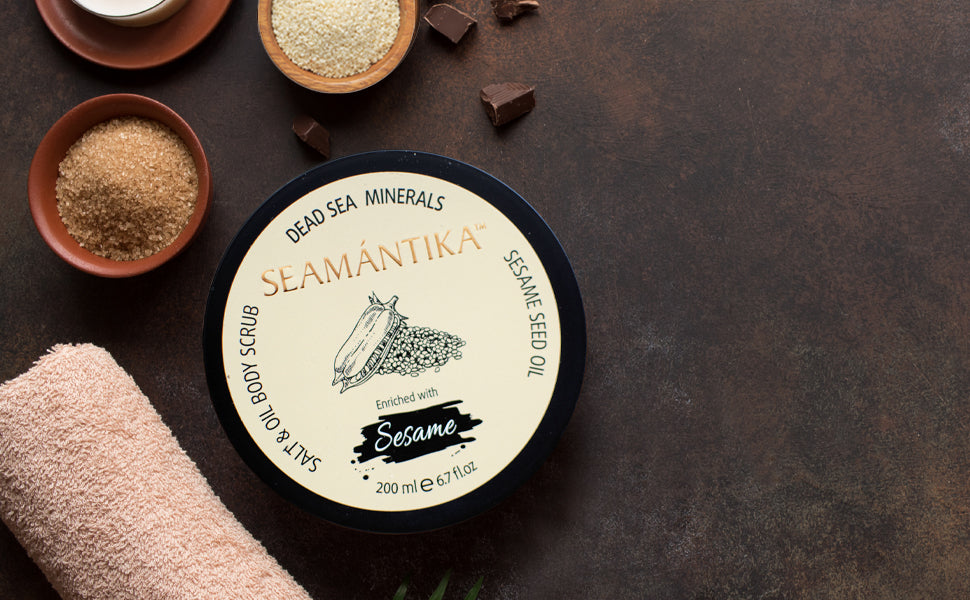 SALT & OIL BODY SCRUB - SESAME SEED OIL