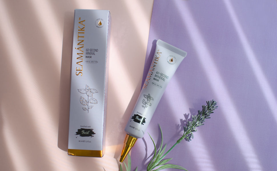 60-SECOND MINERAL MASK - BASIL LEAF EXTRACT
